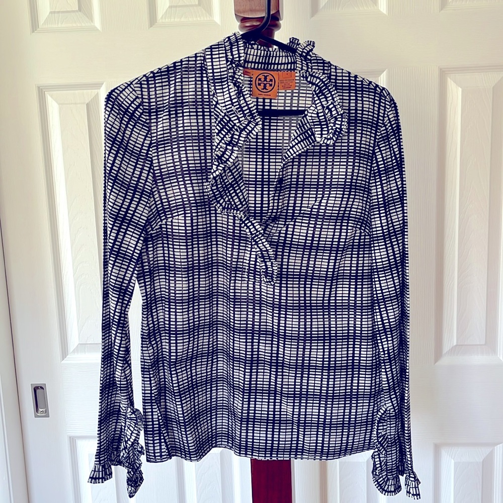 Tory Burch cotton ruffle top